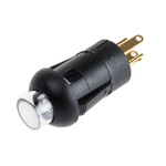 RS PRO Illuminated Miniature Push Button Switch, Momentary, PCB, 8mm Cutout, SPST, Blue, Green LED, 30V dc