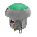 RS PRO Miniature Push Button Switch, Momentary, Panel Mount, 13.6mm Cutout, SPST, 250 V ac @ 200 mA, 50 V dc @ 200 mA,