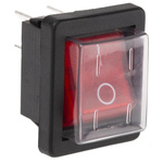 Arcolectric (Bulgin) Ltd Illuminated DPST, On-Off Rocker Switch Panel Mount