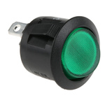 RS PRO Illuminated SPST, On-Off Rocker Switch Panel Mount