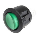 RS PRO Illuminated SPST, On-Off Rocker Switch Panel Mount