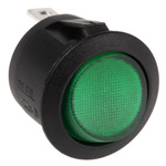 RS PRO Illuminated SPST, On-Off Rocker Switch Panel Mount