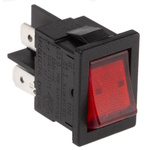Arcolectric (Bulgin) Ltd Illuminated DPST, On-Off Rocker Switch Panel Mount