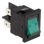 Arcolectric (Bulgin) Ltd Illuminated DPST, On-Off Rocker Switch Panel Mount