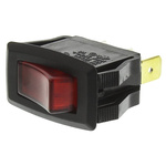 RS PRO Illuminated SPST, On-Off Rocker Switch Panel Mount