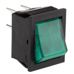 Arcolectric (Bulgin) Ltd Illuminated DPST, On-Off Rocker Switch Panel Mount