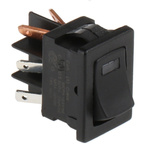 C & K Illuminated DPST, On-Off Rocker Switch Panel Mount