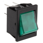 Arcolectric (Bulgin) Ltd Illuminated DPST, On-Off Rocker Switch Panel Mount