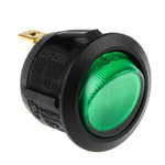 Arcolectric (Bulgin) Ltd Illuminated SPST, On-Off Rocker Switch Panel Mount
