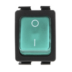 Arcolectric (Bulgin) Ltd Illuminated DPST, On-Off Rocker Switch Panel Mount