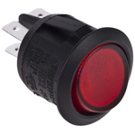 Arcolectric (Bulgin) Ltd Illuminated DPST, On-Off Rocker Switch Panel Mount