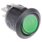 Arcolectric (Bulgin) Ltd Illuminated DPST, On-Off Rocker Switch Panel Mount