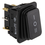Marquardt DPDT, On-Off-On Rocker Switch Panel Mount