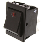Arcolectric (Bulgin) Ltd DPST, On-Off Rocker Switch Panel Mount