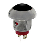 RS PRO Illuminated Miniature Push Button Switch, Momentary, Panel Mount, 13.6mm Cutout, SPST, Red LED, 250 V ac @ 200