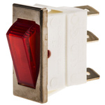 Arcolectric (Bulgin) Ltd Illuminated SPST, On-Off Rocker Switch Panel Mount