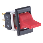 Tyco Electronics DPDT, Latching Rocker Switch Panel Mount