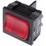 Arcolectric (Bulgin) Ltd Illuminated DPST, On-Off Rocker Switch Panel Mount