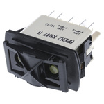 APEM Illuminated DPDT, (On)-Off-(On) Rocker Switch Panel Mount