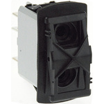 APEM DPDT, On-Off-(On) Rocker Switch Panel Mount