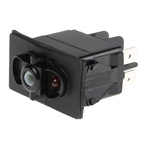 Carlingswitch Illuminated SPDT, Latching Rocker Switch Panel Mount