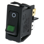 Marquardt Illuminated DPST, On-None-Off Rocker Switch Panel Mount