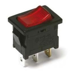 C & K SPST, On-None-Off Rocker Switch