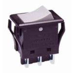 NKK Switches DPST, On-On Rocker Switch Panel Mount