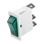 Arcolectric (Bulgin) Ltd Illuminated SPST, On-Off Rocker Switch Panel Mount