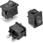 Wurth Elektronik SPST, On-Off Rocker Switch Panel Mount