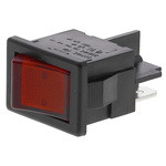 Arcolectric (Bulgin) Ltd Illuminated SPST, On-Off Rocker Switch Panel Mount