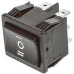 TE Connectivity DPDT, On-Off-On Rocker Switch Panel Mount