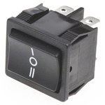 TE Connectivity DPDT, (On)-Off-(On) Rocker Switch Panel Mount