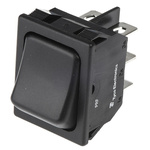 TE Connectivity DPDT, On-Off-On Rocker Switch Panel Mount