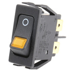 Marquardt Illuminated DPST, On-None-Off Rocker Switch Panel Mount