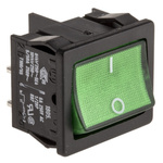Marquardt Illuminated DPST, On-None-Off Rocker Switch Panel Mount
