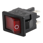 Marquardt Illuminated DPST, On-None-Off Rocker Switch Panel Mount