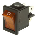 Marquardt Illuminated DPST, On-None-Off Rocker Switch Panel Mount