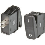 ZF SPST, On-None-Off Rocker Switch Panel Mount