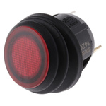 ZF Illuminated SPST, On-None-Off Rocker Switch Panel Mount