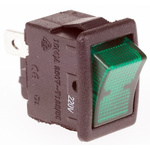 ZF Illuminated SPST, On-None-Off Rocker Switch Panel Mount