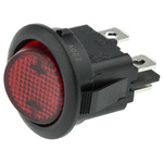 ZF Illuminated DPST, On-None-Off Rocker Switch Panel Mount