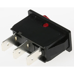 Marquardt Illuminated SPST, On-None-Off Rocker Switch Panel Mount