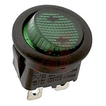 ZF Illuminated SPST, On-None-Off Rocker Switch Panel Mount