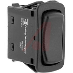Carling Technologies Illuminated DPDT, (On)-Off-(On) Rocker Switch Panel Mount
