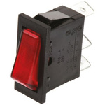 Marquardt Illuminated SPST, On-None-Off Rocker Switch Panel Mount