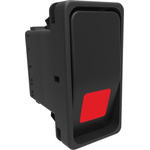 Carling Technologies Illuminated DPST, On-None-Off Rocker Switch Panel Mount