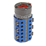 Kraus & Naimer, 6P 3 Position 60° Double Throw Cam Switch, 20A