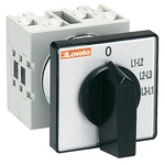 Lovato 4 Position 90° Ammeter Cam Switch, 16A, Knob Actuator