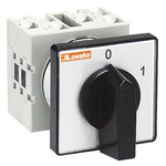 Lovato, DP 2 Position 60° On-Off Cam Switch, 20A, Knob Actuator